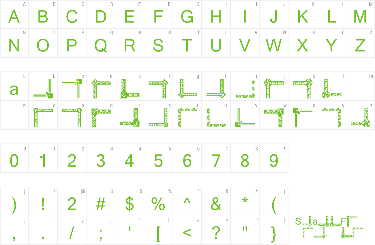 Font Vintage Decorative Corners 19 preview