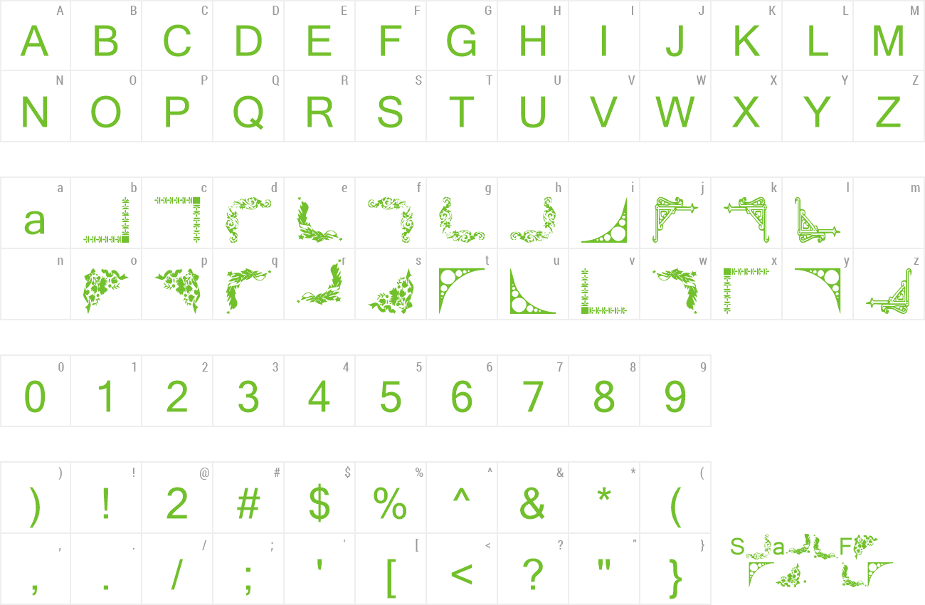 Font Vintage Decorative Corners 3 preview