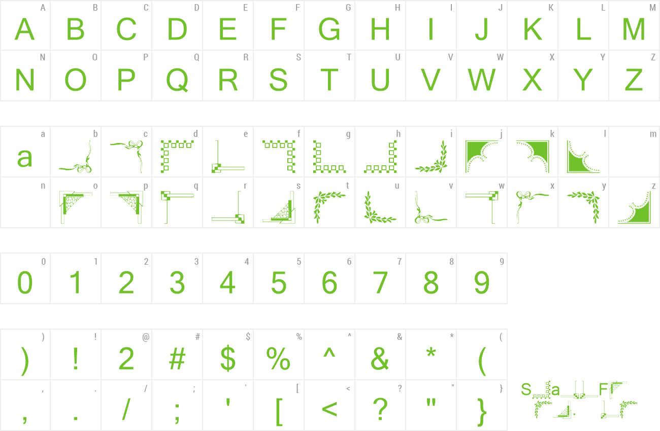 Font Vintage Decorative Corners 4 preview