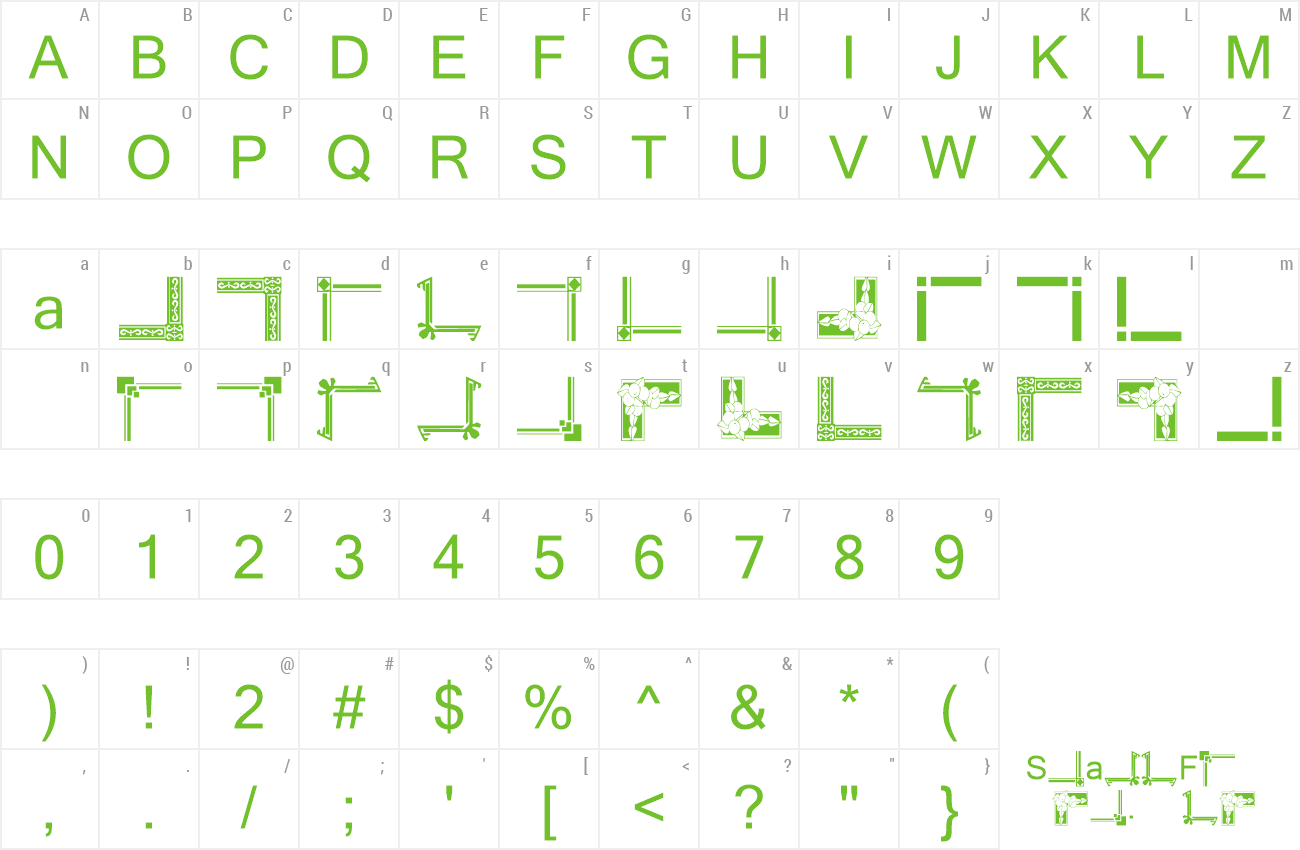 Font Vintage Decorative Corners 6 preview