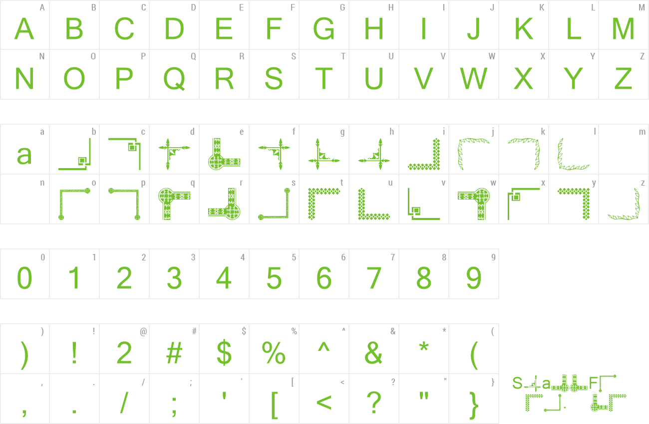 Font Vintage Decorative Corners 9 preview