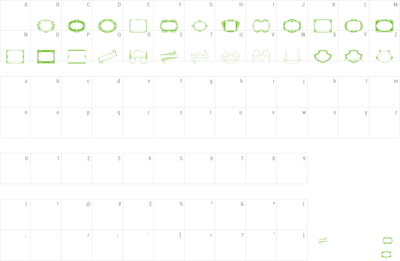 Font Vintage Frames 20 preview