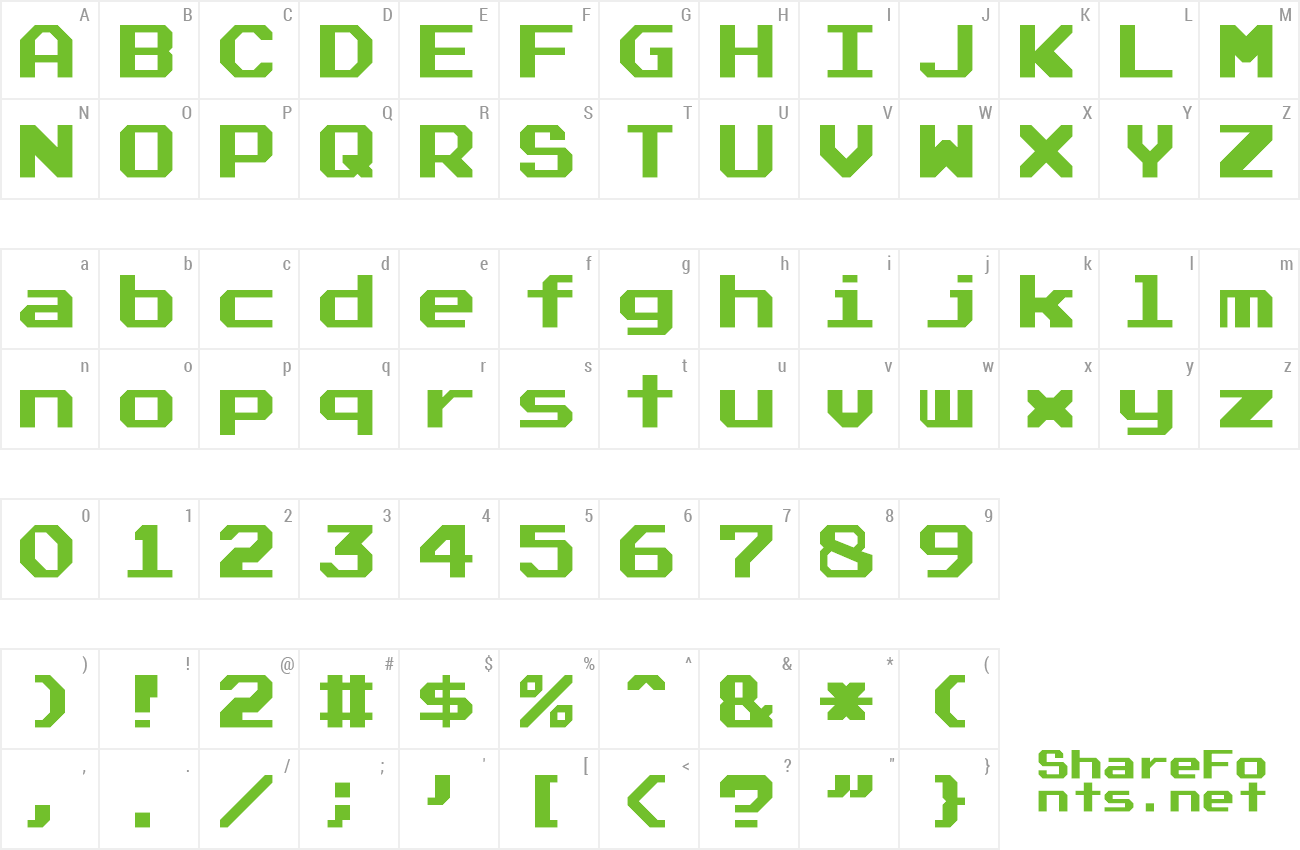 outline font