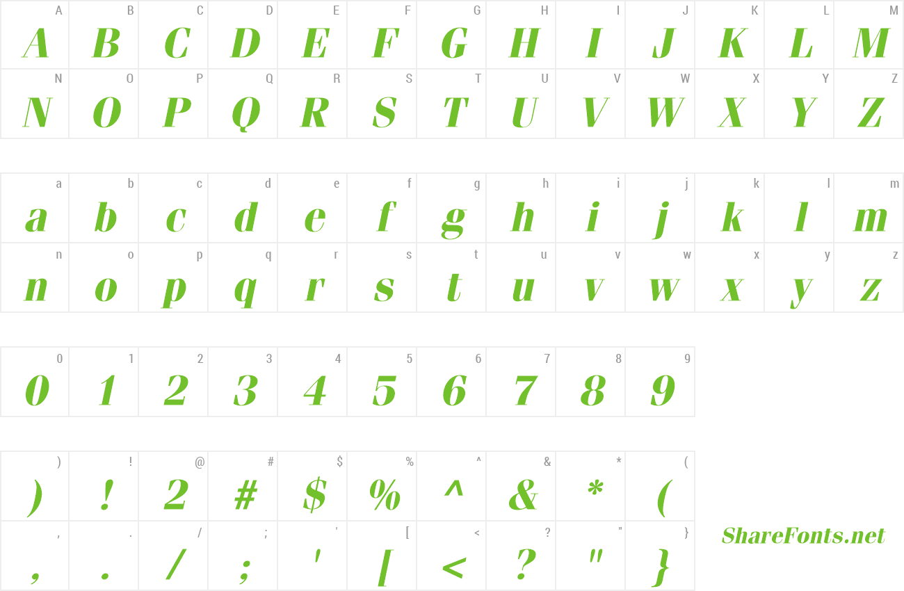 Font Compendium SSi preview