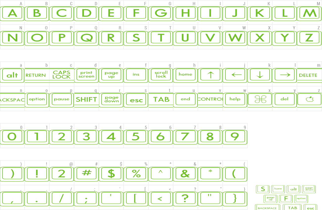 Font Compkey2 Expanded preview