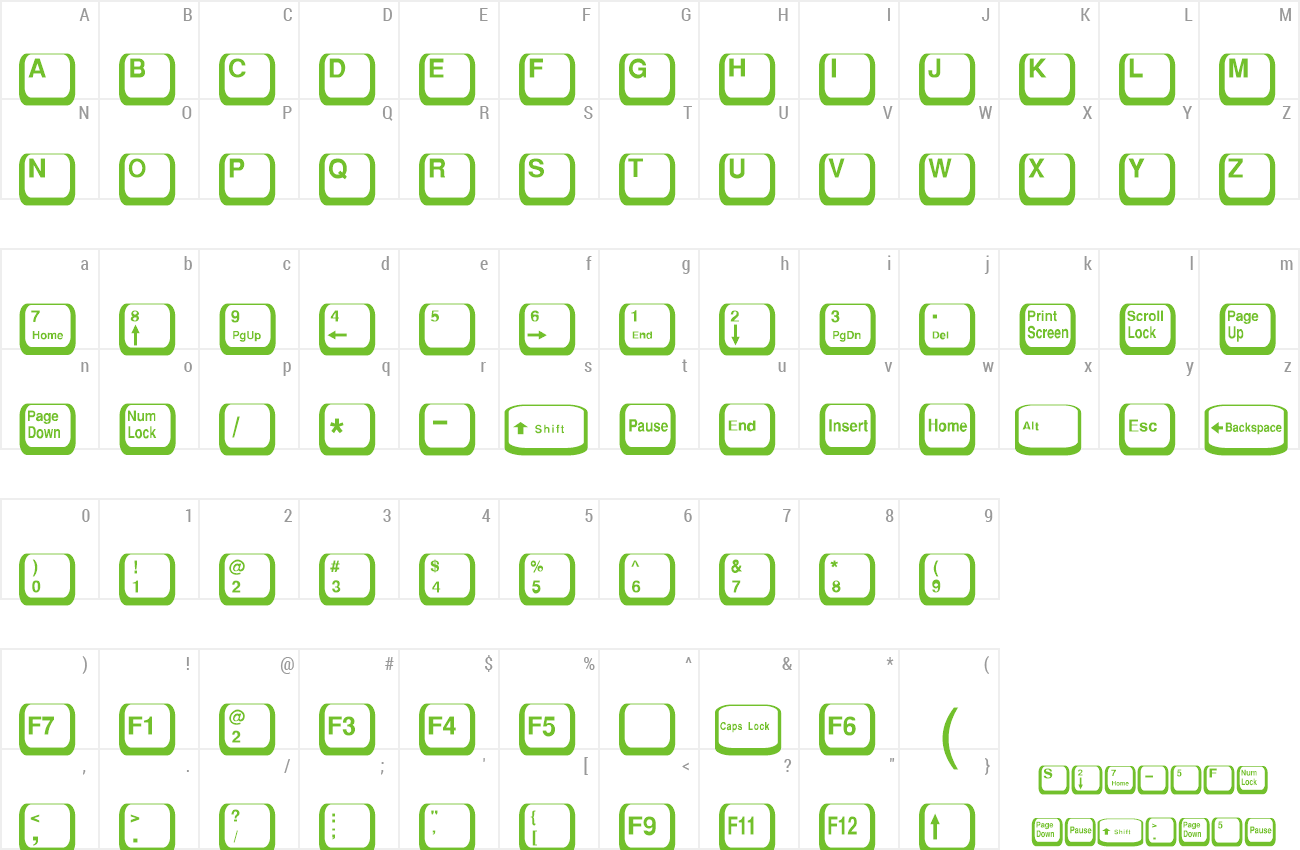 Font Compkey2 preview