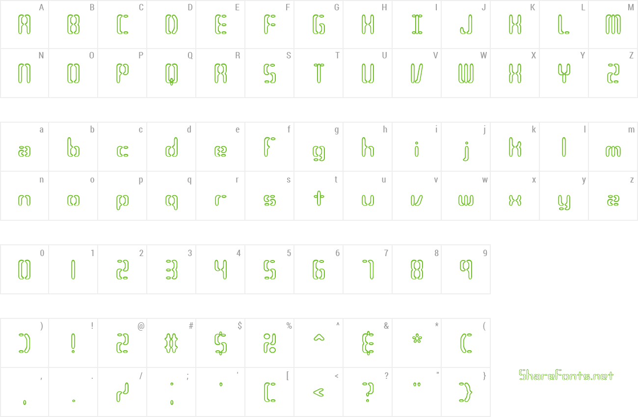 Font Compliant Confuse 3o (BRK) preview