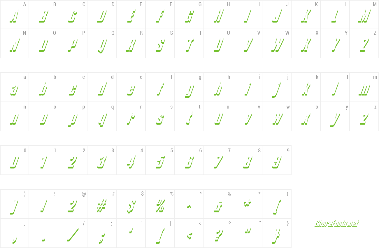 Font CompoShadow preview