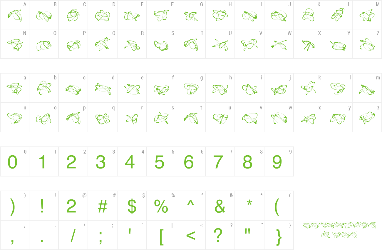 Font CompuSwash preview