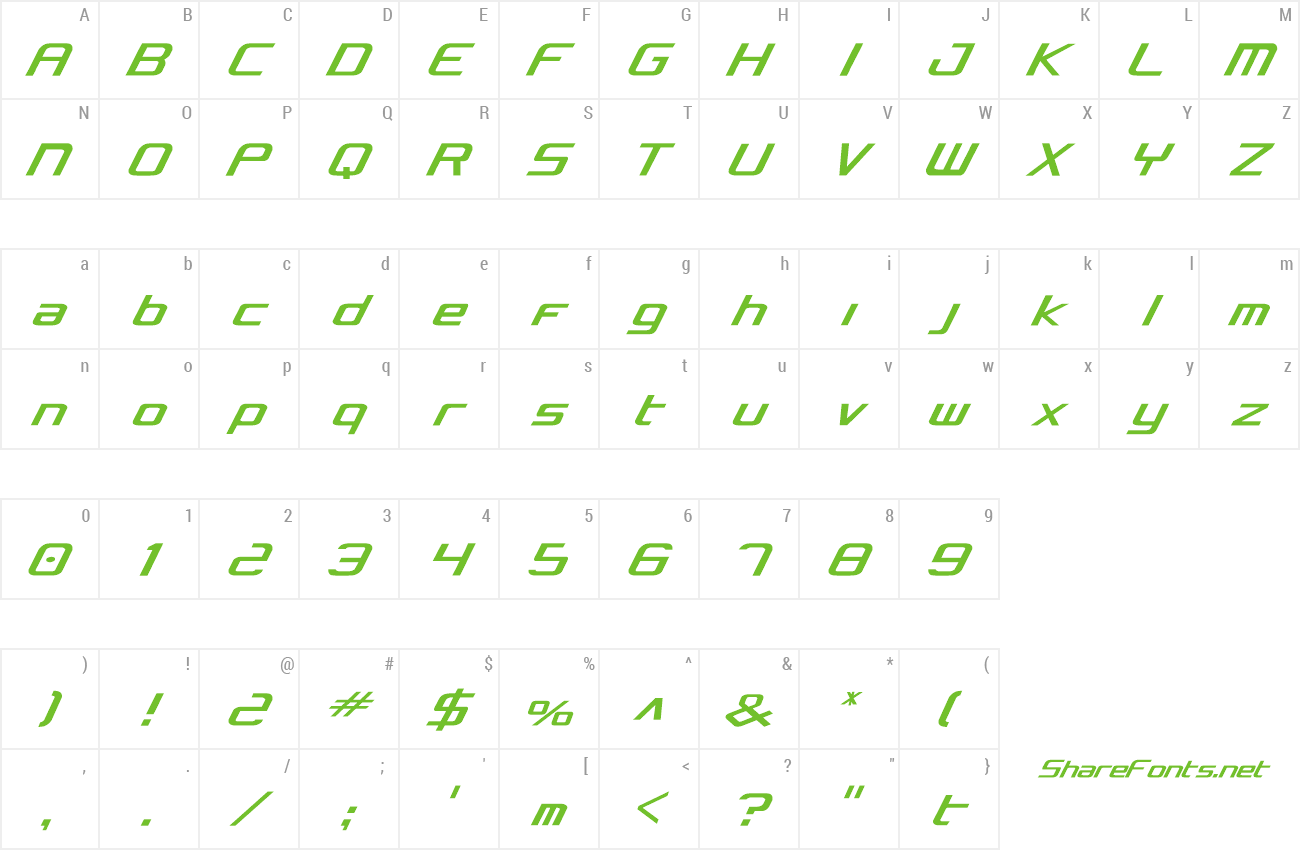 Font Concielian Condensed preview