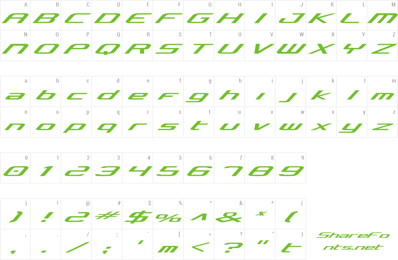 Font Concielian Expanded preview