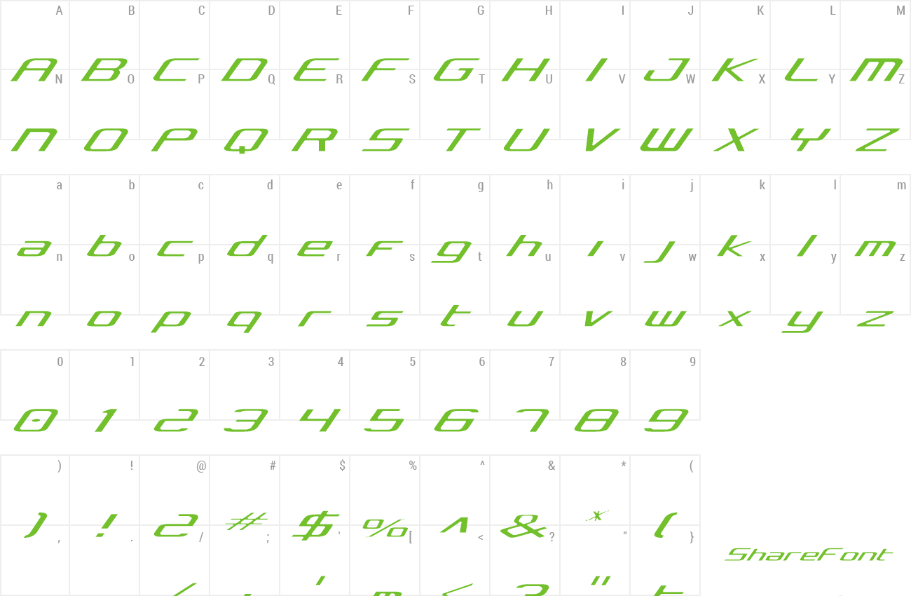 Font Concielian Light preview