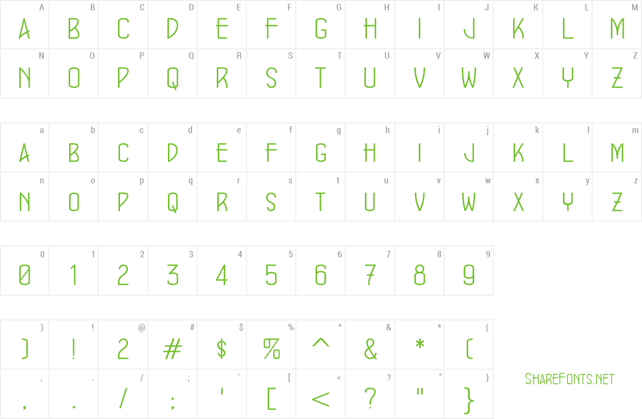 Font ConcursoModerne BTN Lt preview