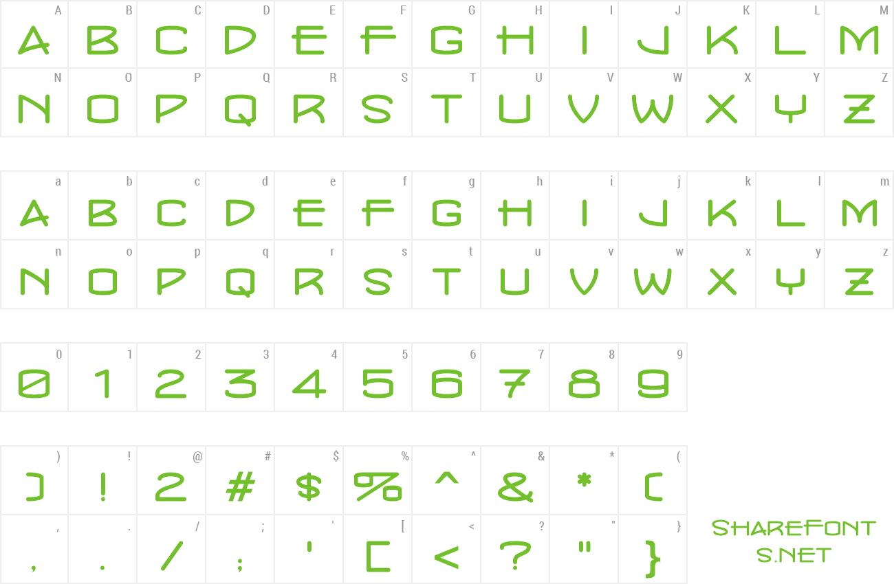 Font ConcursoModerne BTN Wide preview