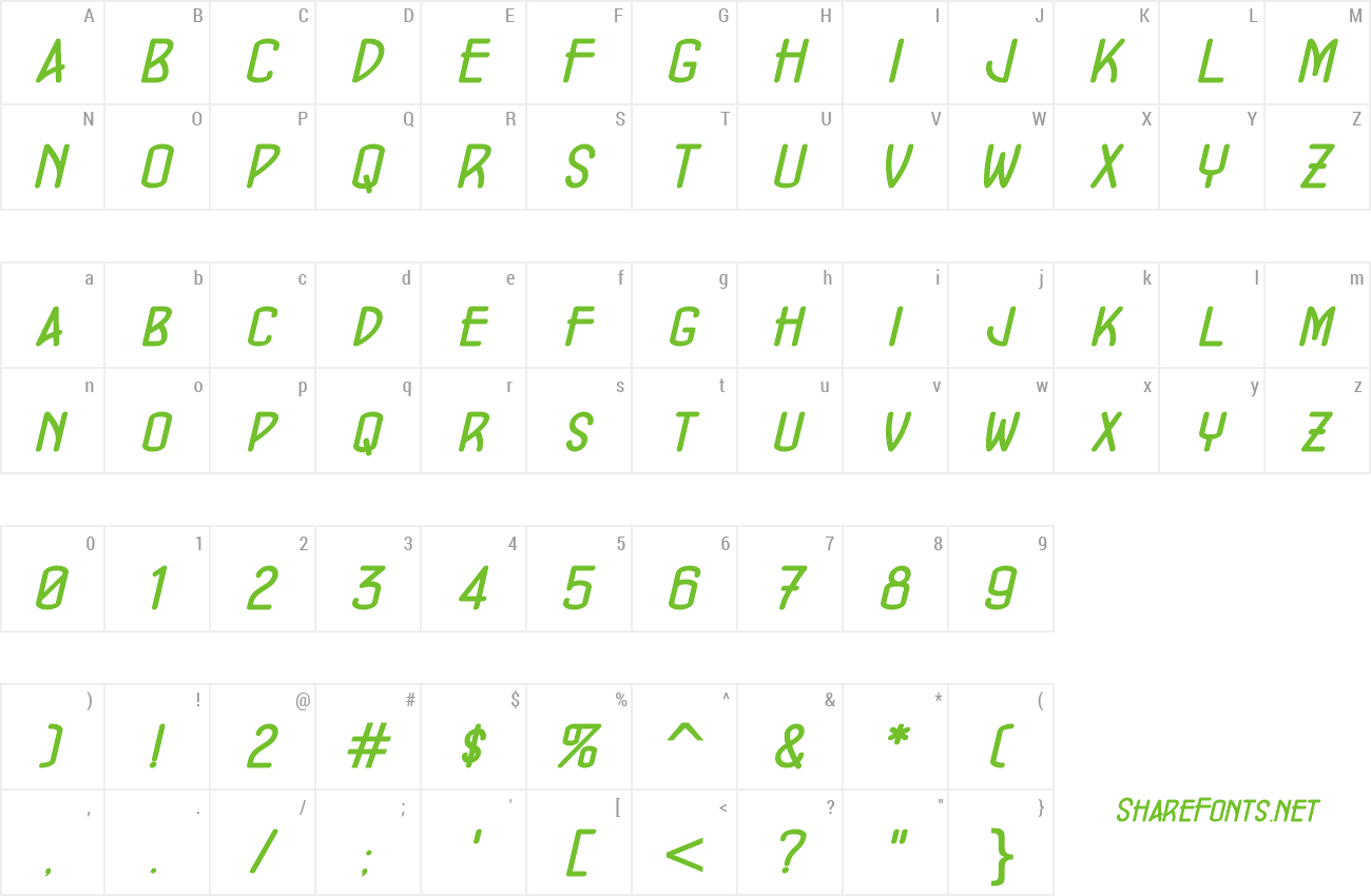 Font ConcursoModerne BTN preview