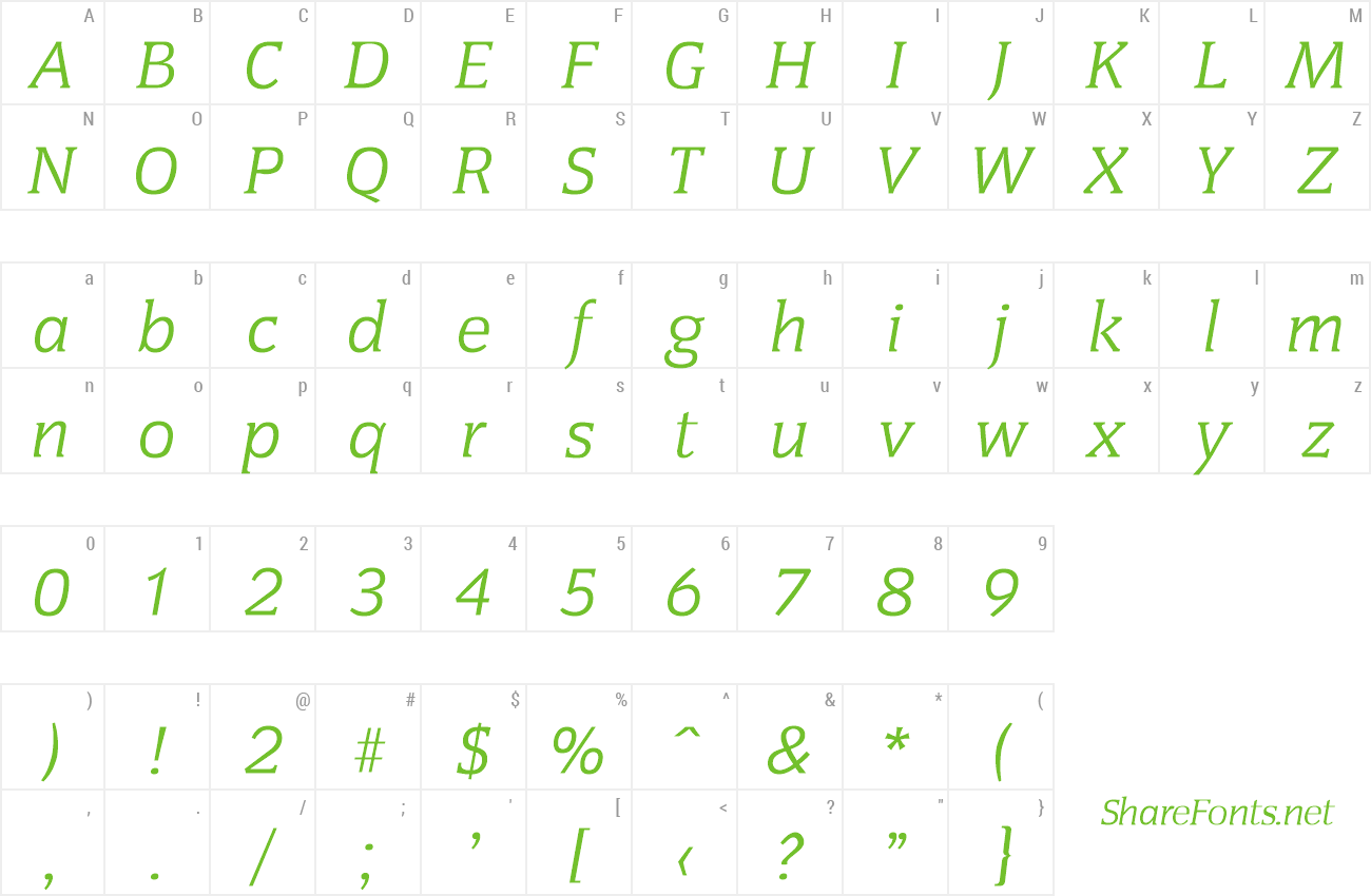 Font Congress-RegularIta preview