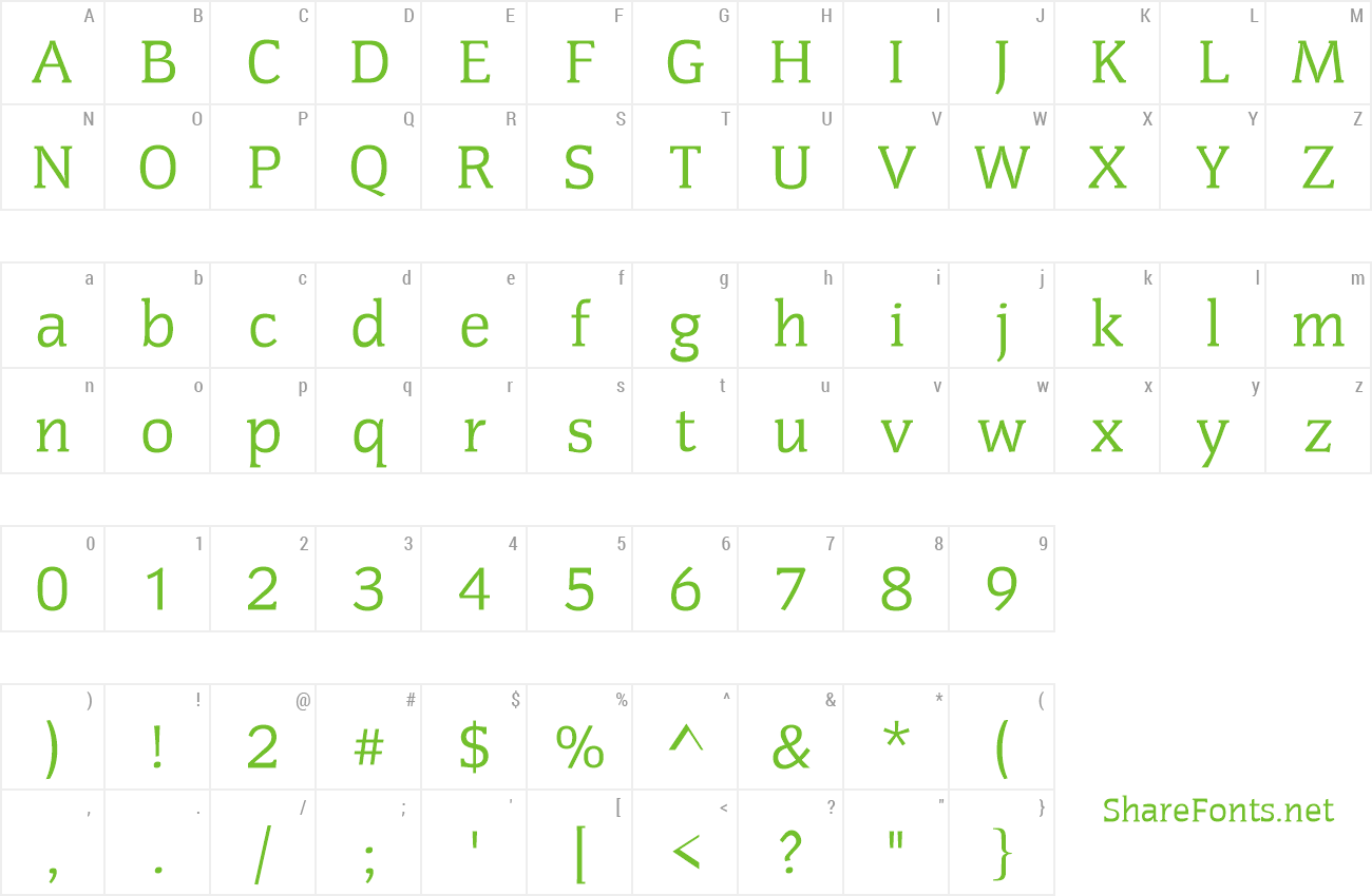 Font CongressT preview