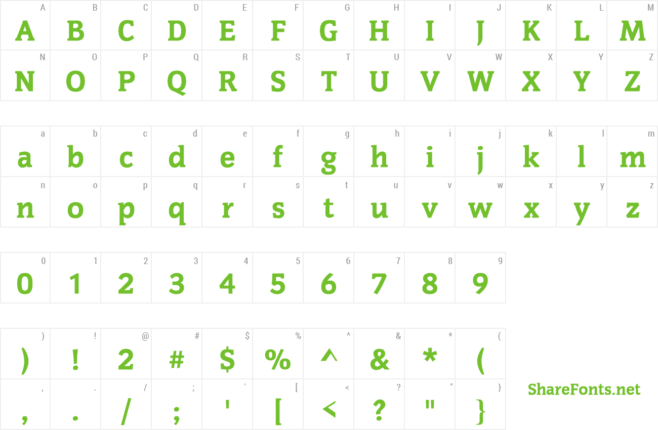 Font CongressTBla preview