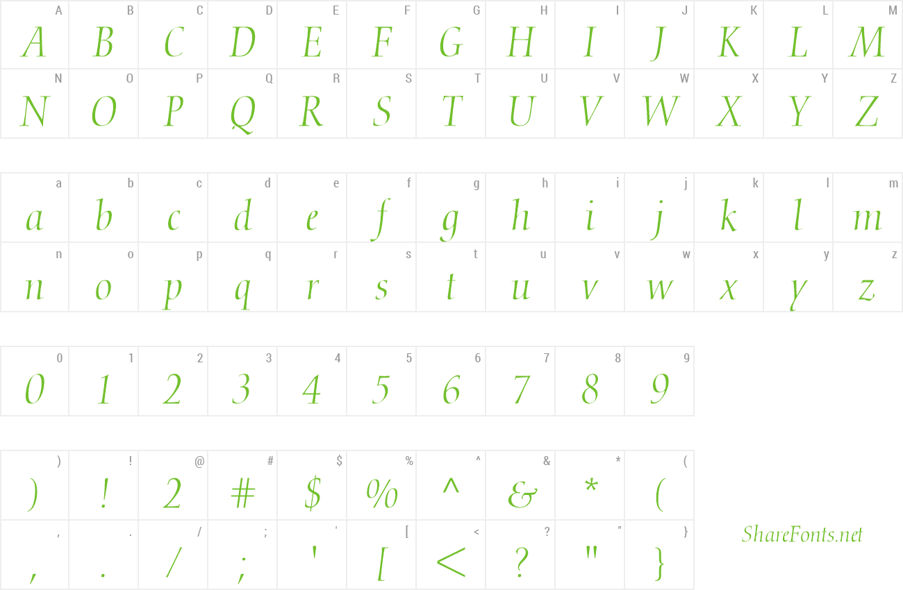 Font Conquista Light SSi preview