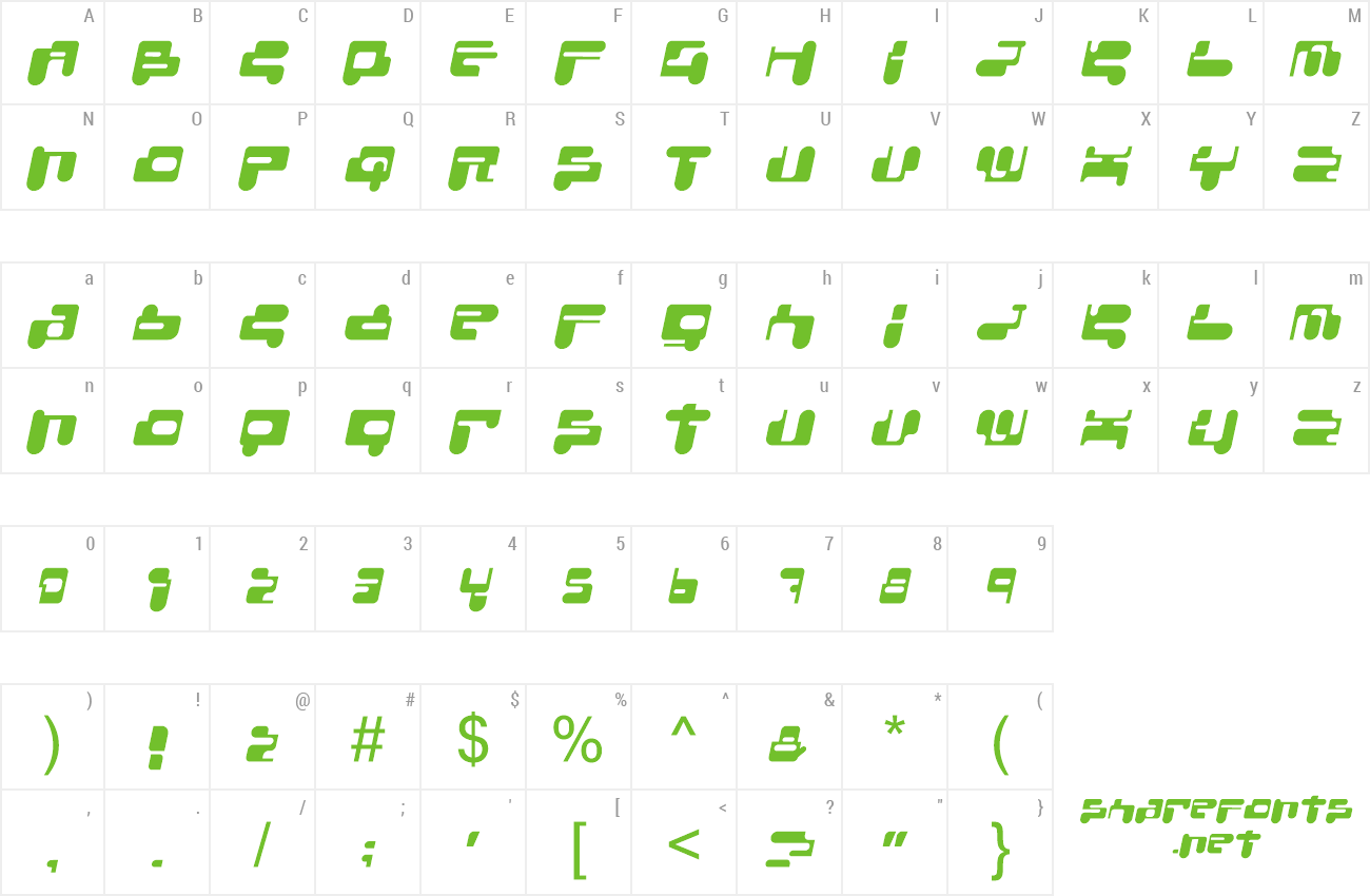 Font ConsoleRemix preview