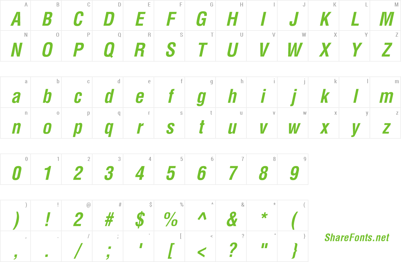Font Context Condensed SSi preview