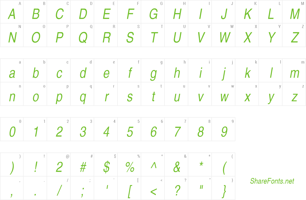Font Context Extra Condensed SSi preview