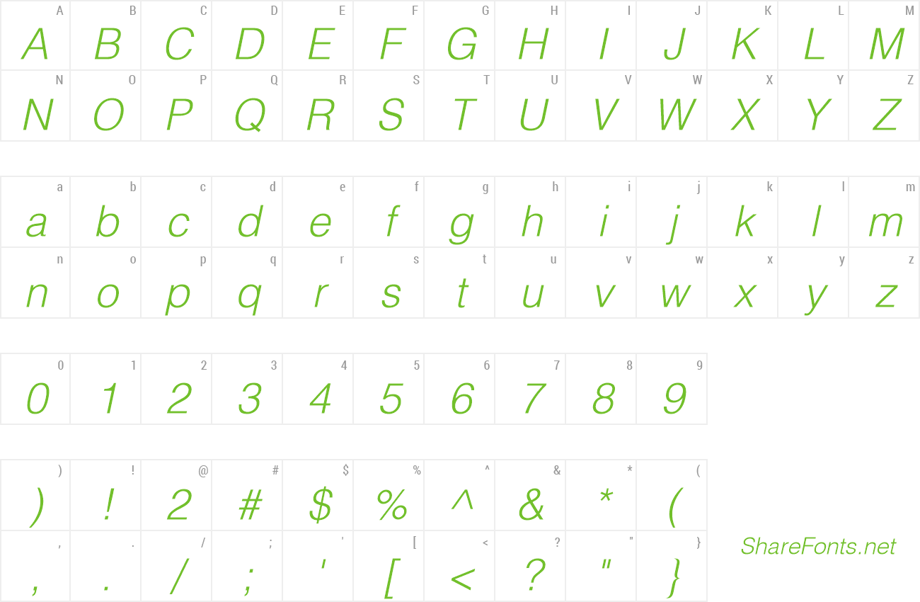 Font Context Light SSi preview