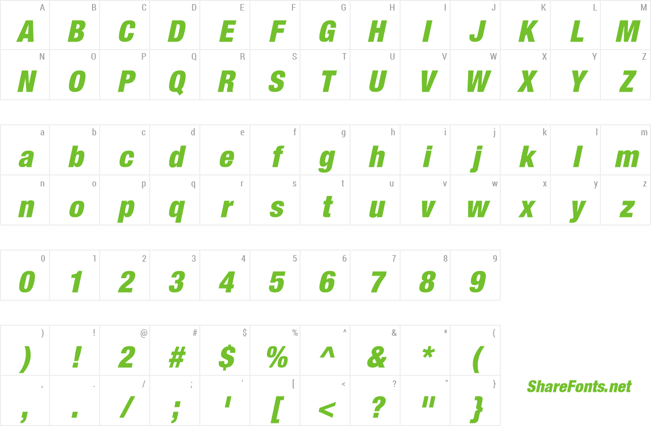 Font Context Reprise BlackCond SSi preview