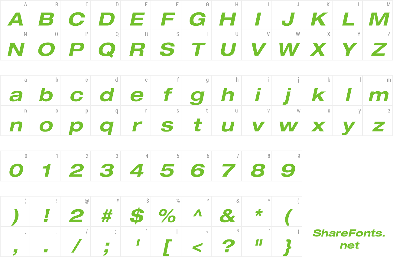 Font Context Reprise Expanded SSi preview