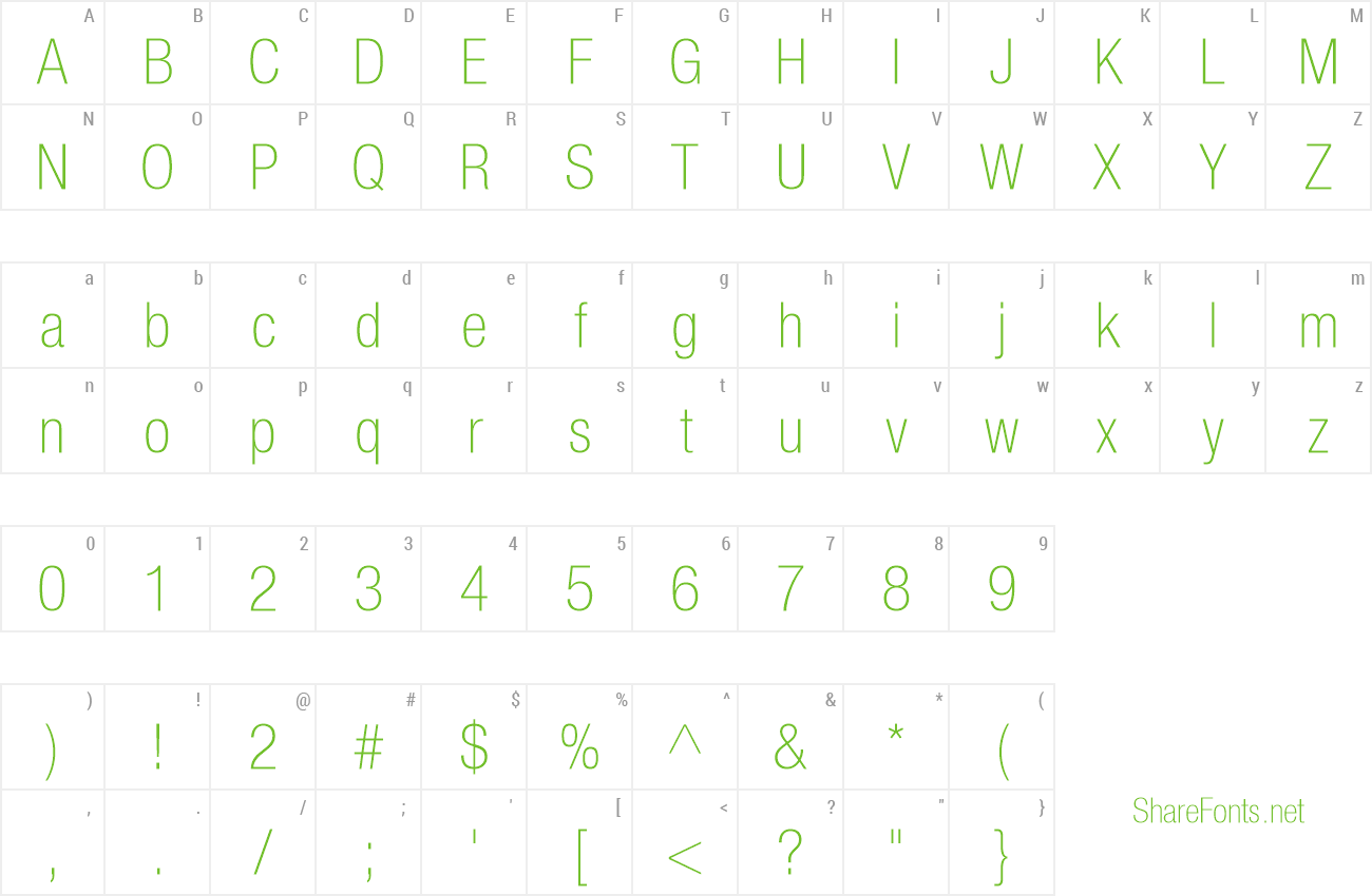 Font Context Reprise ThinCond SSi preview