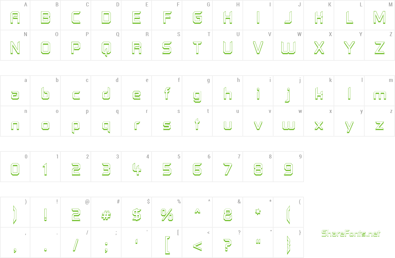 Font Control Freak Offset preview