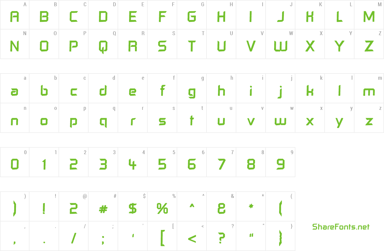 Font Control Freak Upset preview