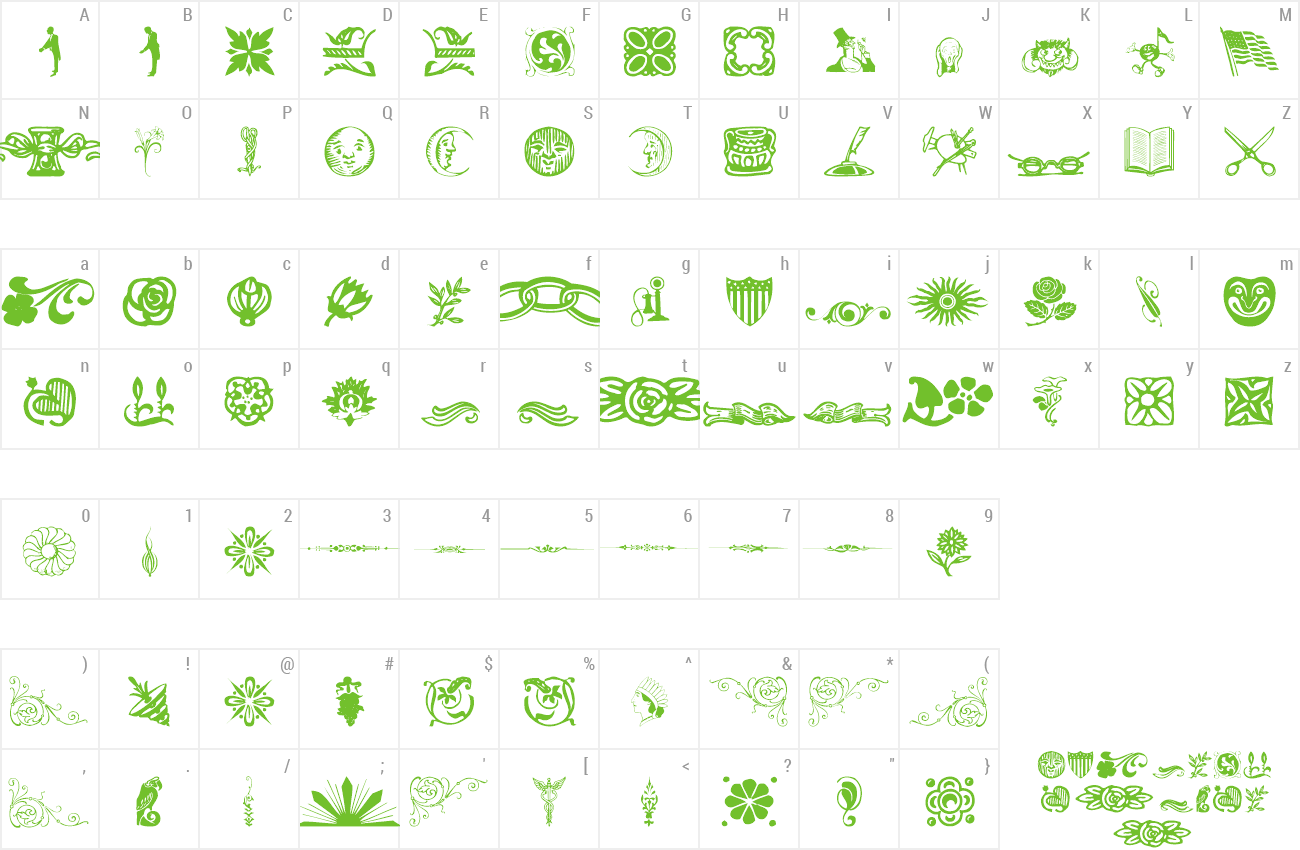 Font CoolDings preview