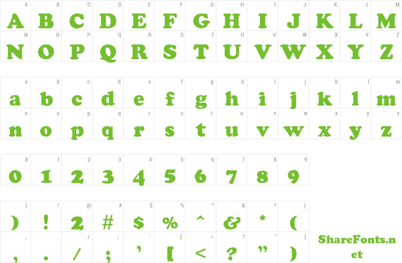 Font Coolsville preview