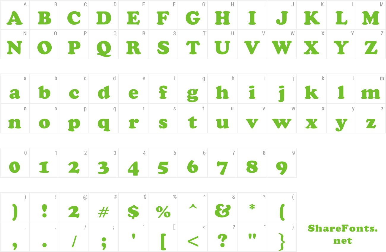 Font Coopa Blacka preview