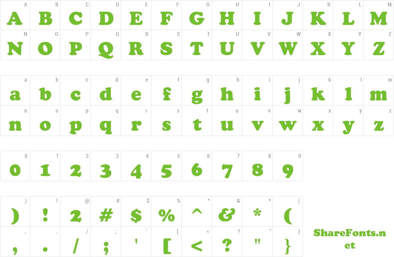 Font Cooper BlkHd BT preview