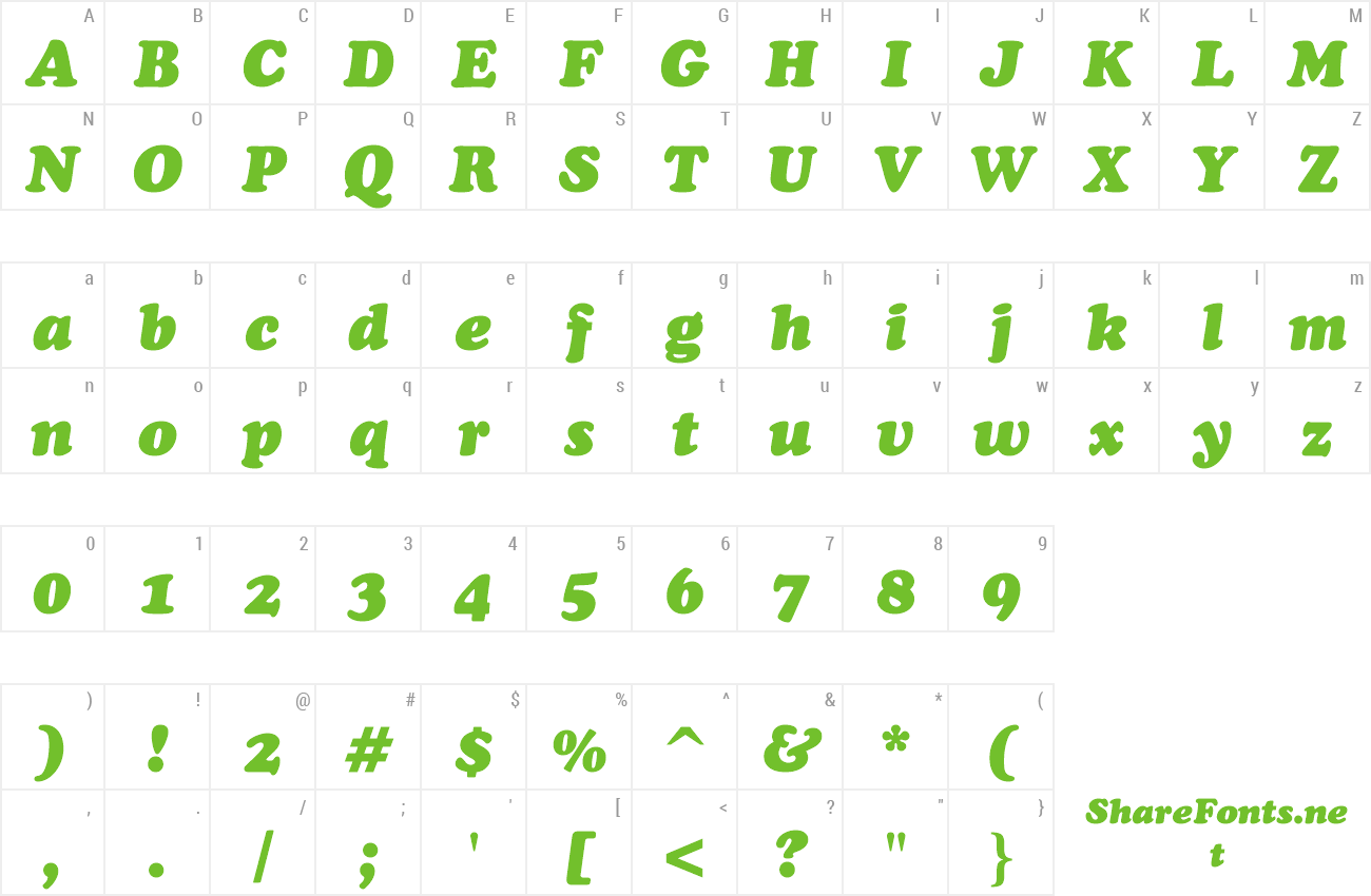 Font Cooper BlkIt BT preview