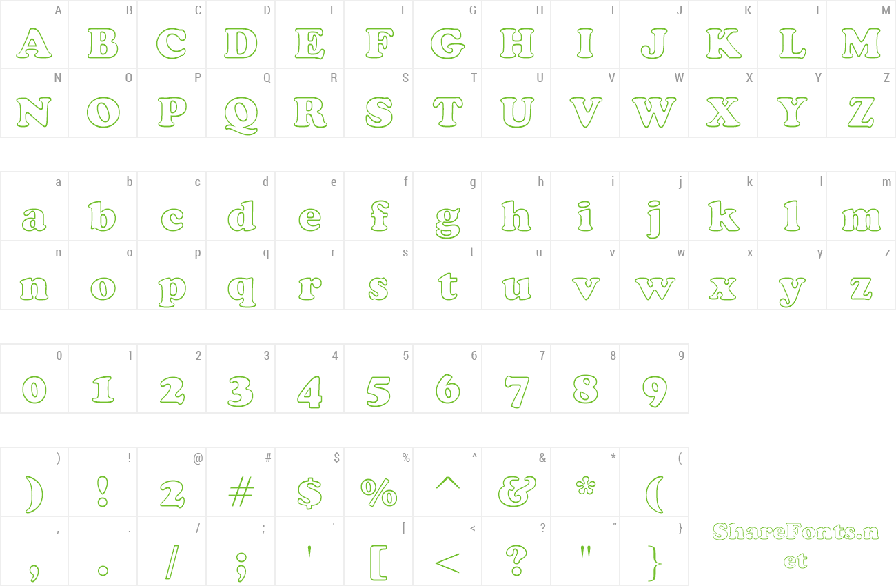 Font Cooper BlkOul BT preview