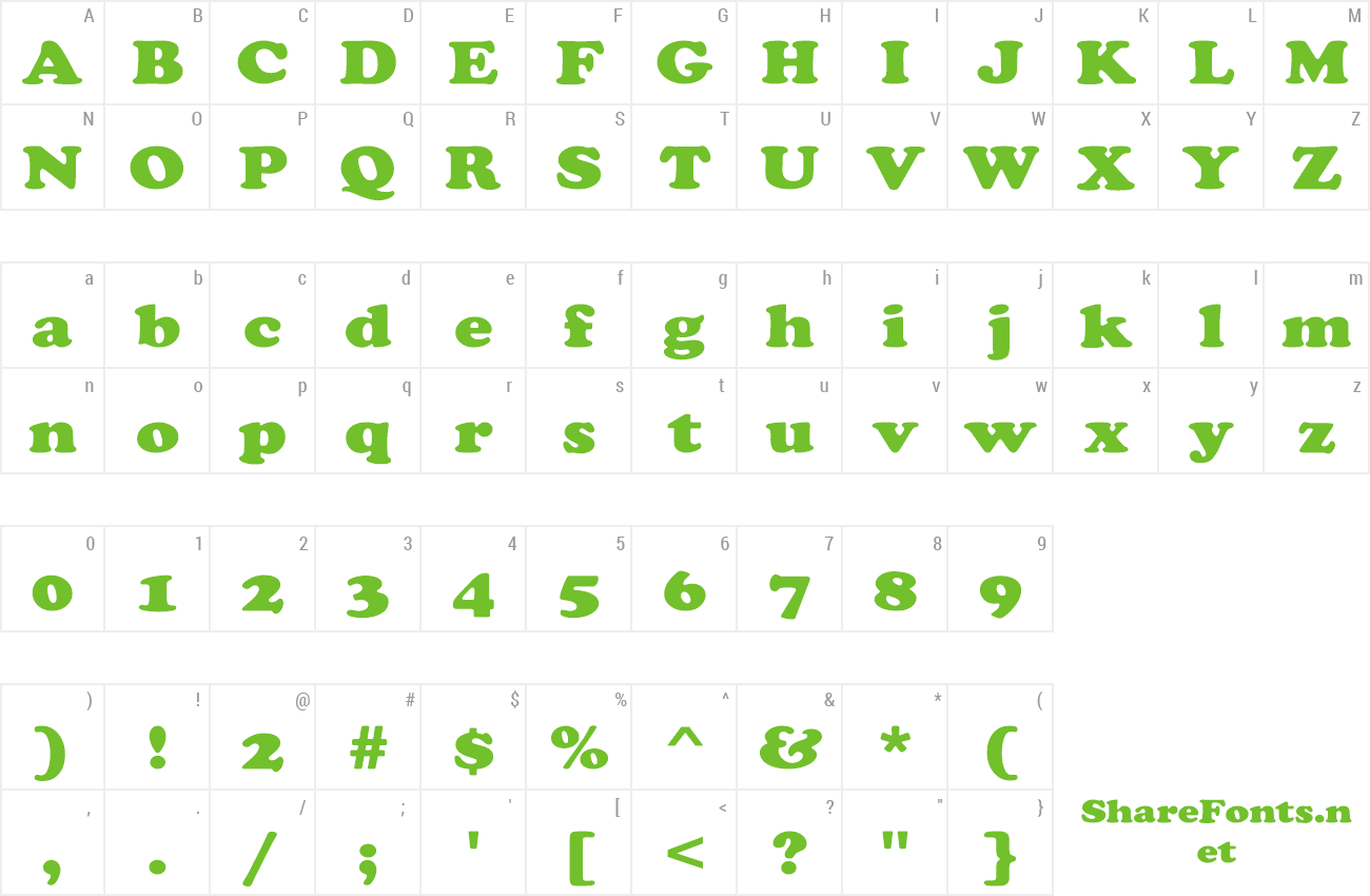 Font CooperExt-Heavy preview