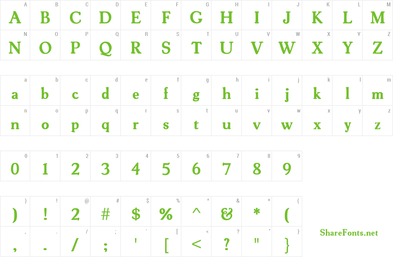 Font CooperOldStyURWTDem preview