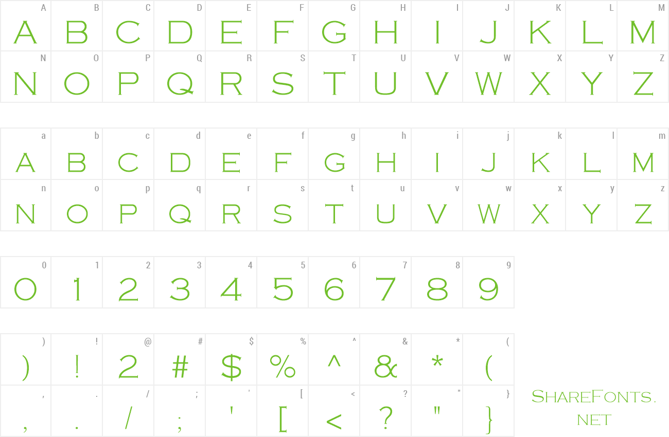 Font CooperPlanck2 preview