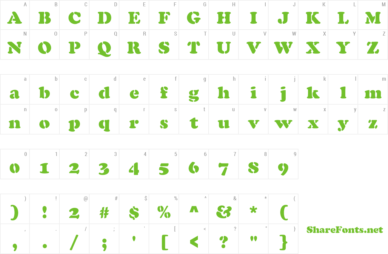 Font CooperSteD preview