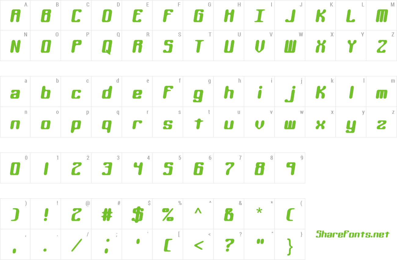 Font Kaliber Round (BRK) preview