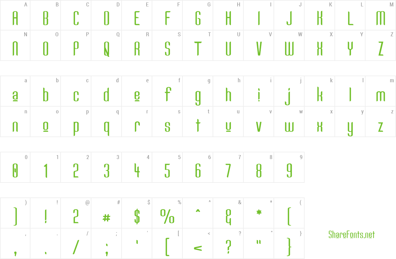 Font Kandide Upper preview