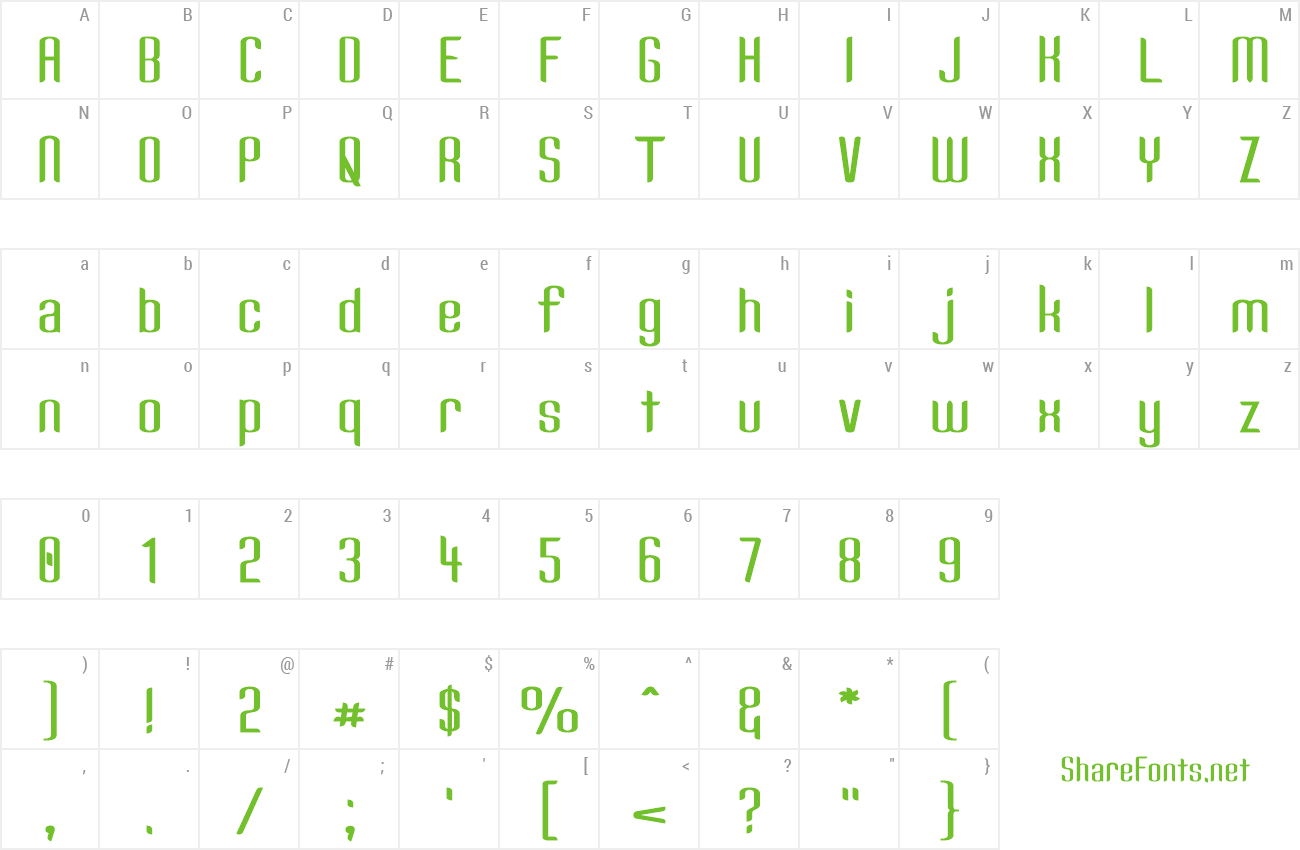 Font Kandide Wide preview