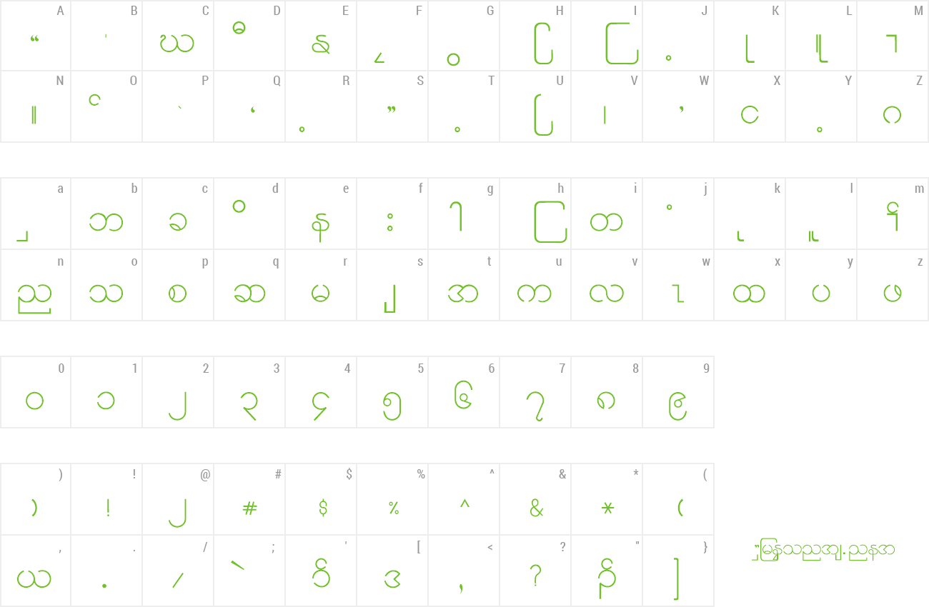 Font Karen3_0 preview