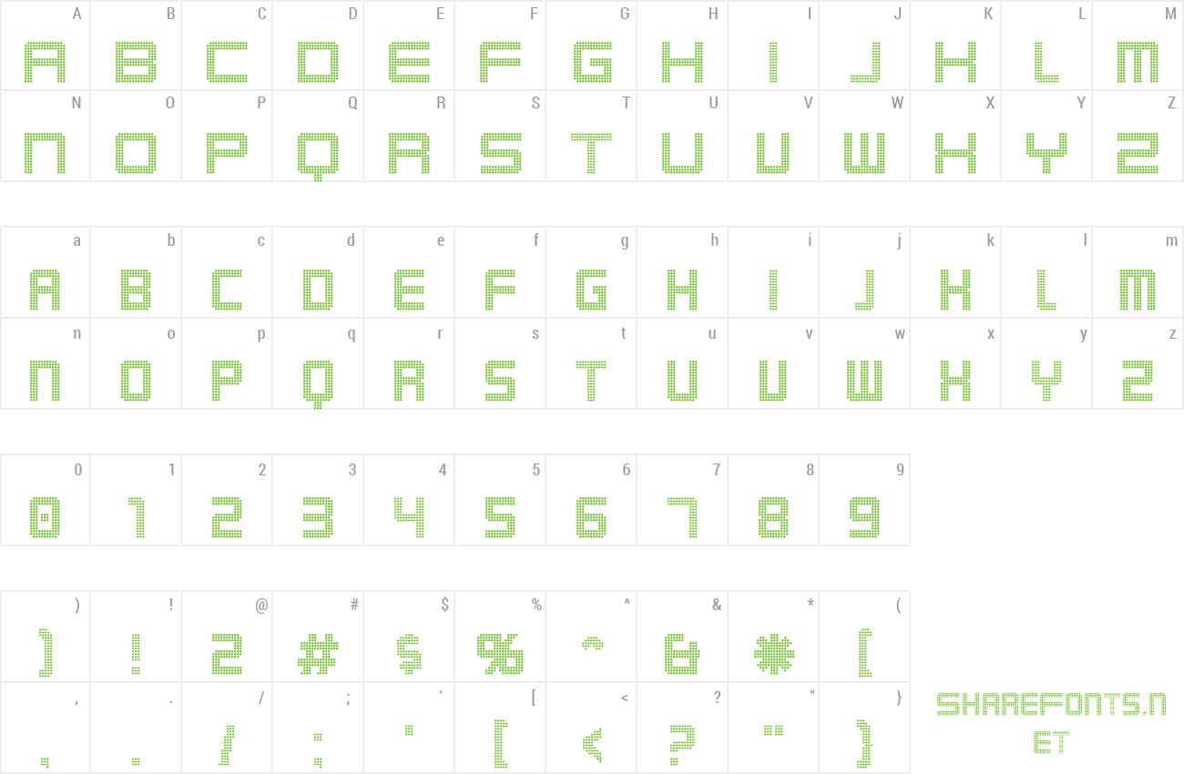 Font Karnivore Digit preview