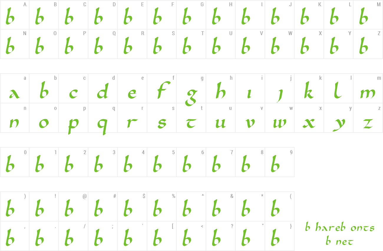 Font Karolingisch preview