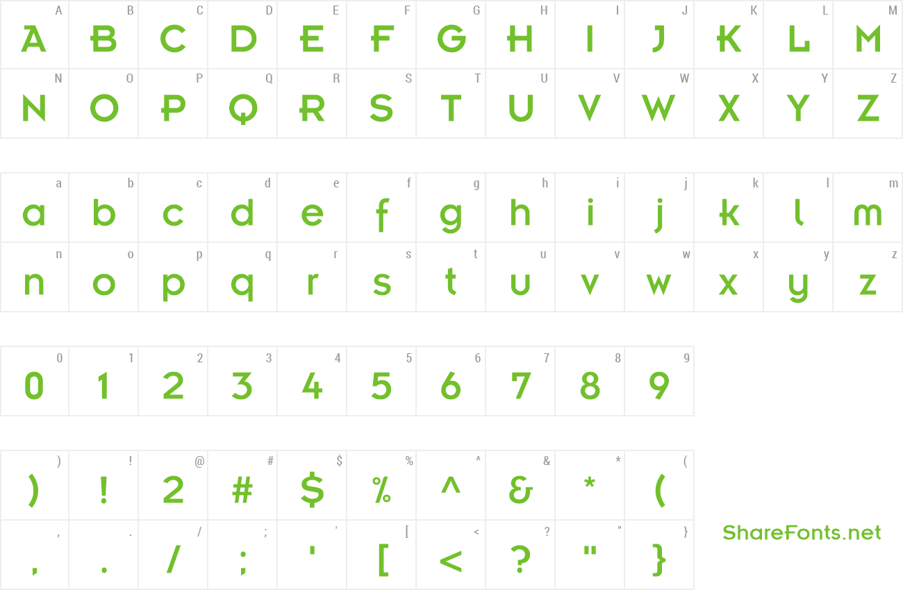 Font Kernel SSi preview