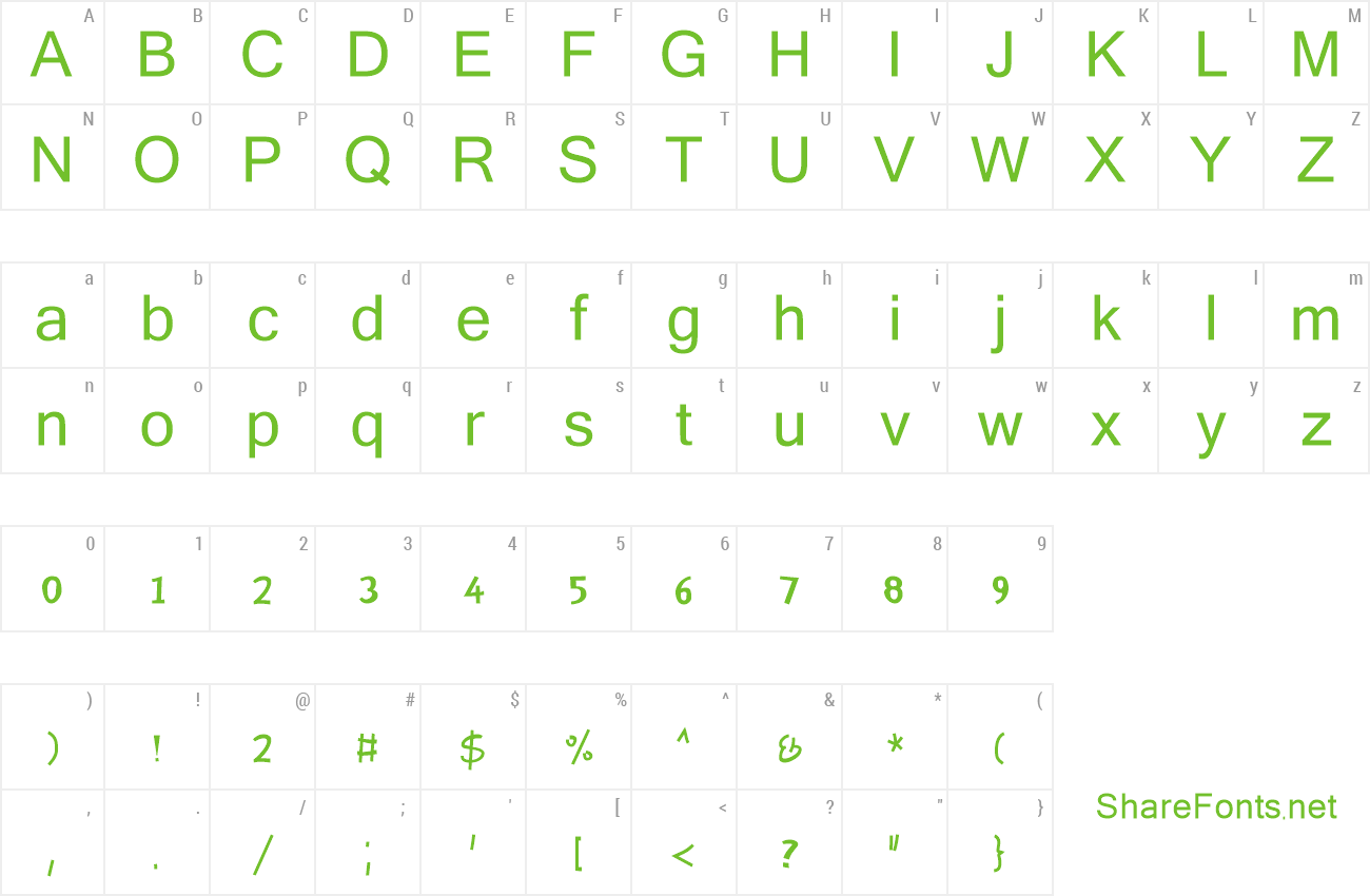 Font Keshet Romanized preview